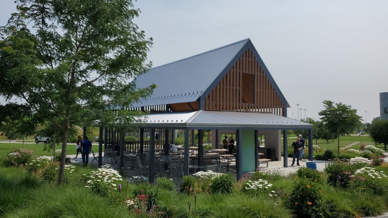 Thermaline roof edge panel system installed on a steep mountain roof